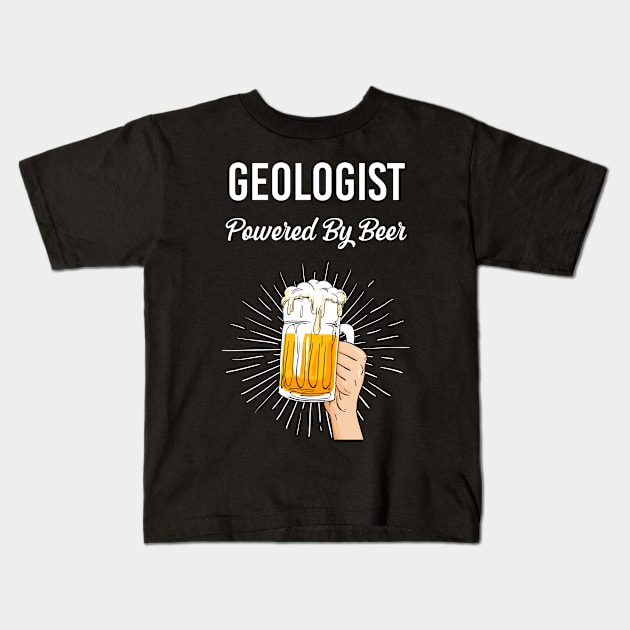 Beer Geologist Kids T-Shirt by Hanh Tay